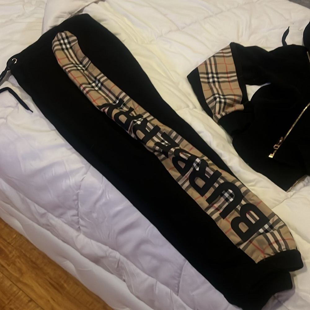 Authentic Burberry matching tracksuit